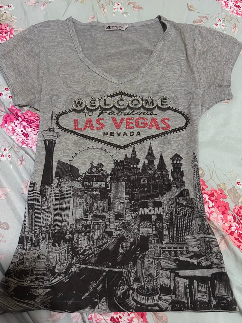 Cute y2k Las Vegas graphic tee